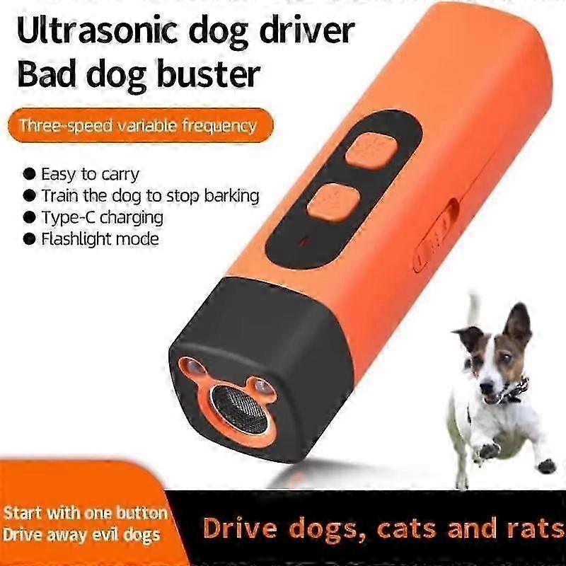 Anti Bark Device for Dogs Ultrasonic Dog Repeller Barking Devices with LED Flashlight Stop Bad Behavior Without Screaming Clap