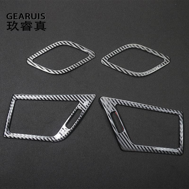 Для BMW X1 E84 2010-2015 Стайлинг автомобиля Передняя центральная панель управления Приборная панель Air AC Розетка Рамка Крышка Наклейки Отделка