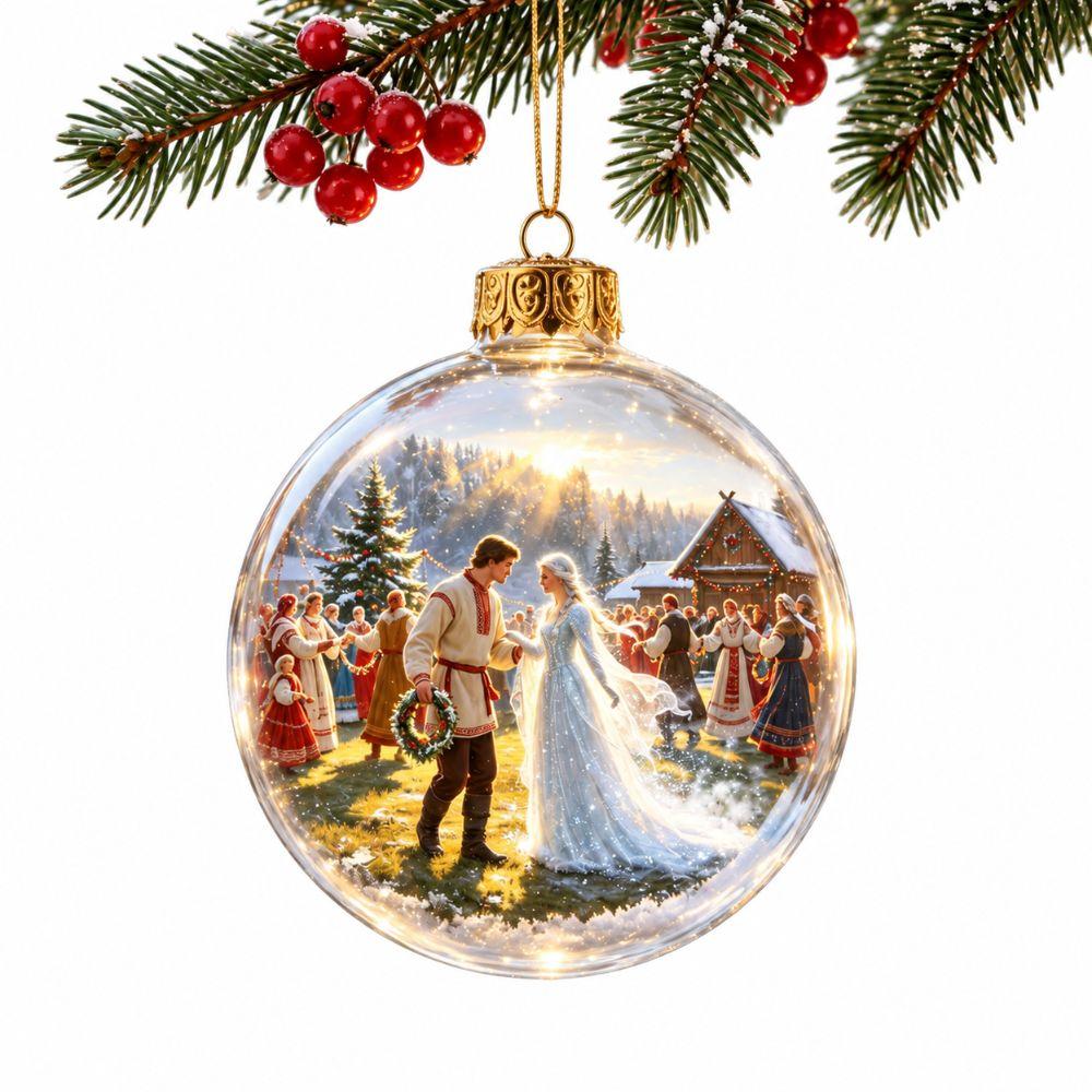 Plastic Christmas Tree Bauble Lighted Hanging Ornament New LED Light Ball Holiday Decor
