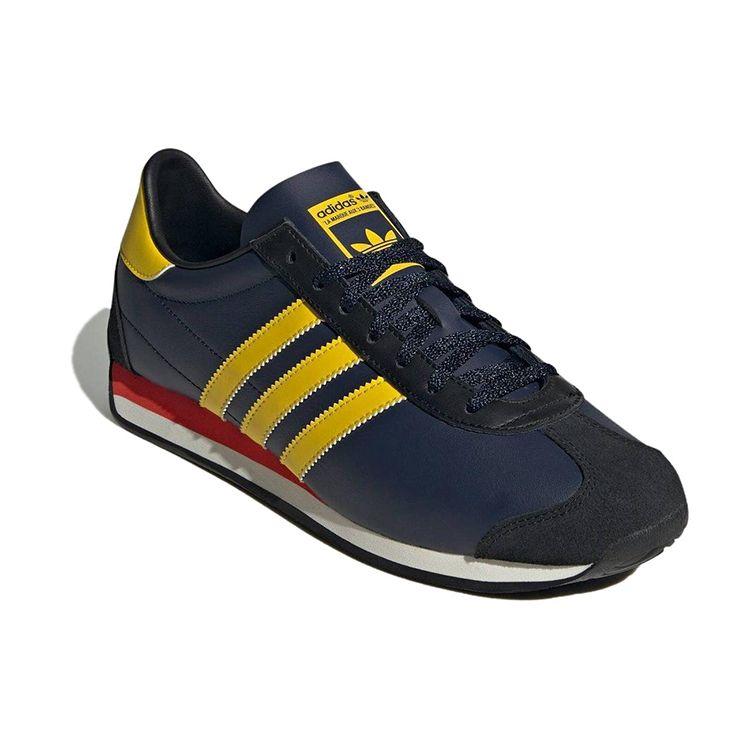adidas Кроссовки мужские Country OG Night Indigo Yellow Синие Ярко-красные ID2958