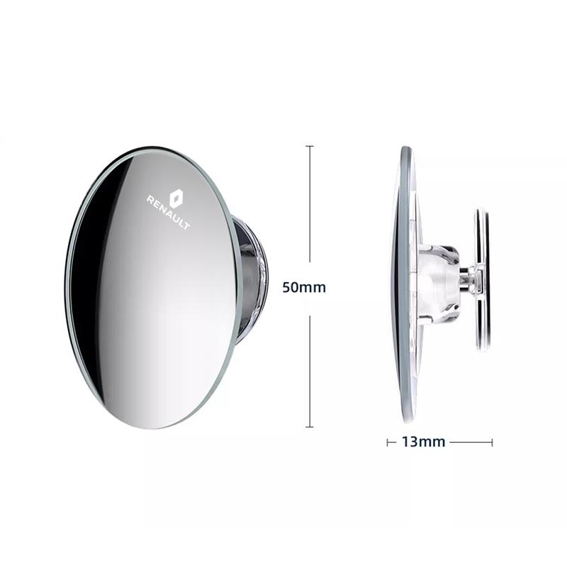 2026 Hot For Renault Interior Stickers Car Rearview Mirror 360° Small Round Mirror Accessories For Renault Megane 2 3 4 Twingo C