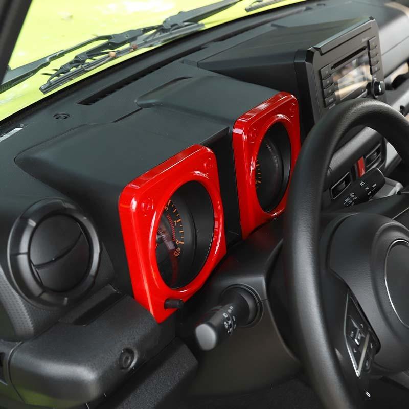  Декоративные наклейки на приборную панель автомобиля из АБС-пластика для Suzuki Jimny 2019, аксессуары для интерьера с принтом из углеродного волокна