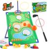 Golf Cloth Rack, Sandbag Ring, Three-In-One Throwing Game Set, Outdoor Sports Toy.