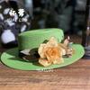 New hand-woven flower vacation beach summer hat sun hat seaside sun protection sun hat