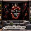 Sleep Token Personalized Tapestry Support Custom Name, Wall Art Home Decoration