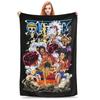 1 шт. Аниме One Piece Луффи Плед Супер Уютный Плюшевый Для Дома Гостиной Дивана