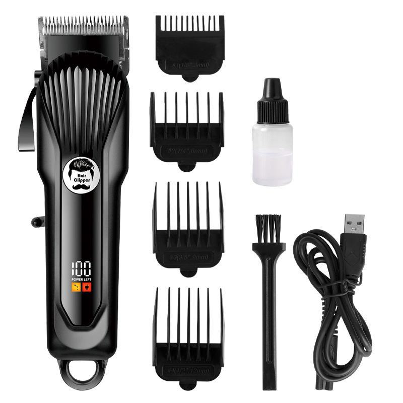 Умная беспроводная машинка для стрижки волос с цифровым дисплеем для салонов