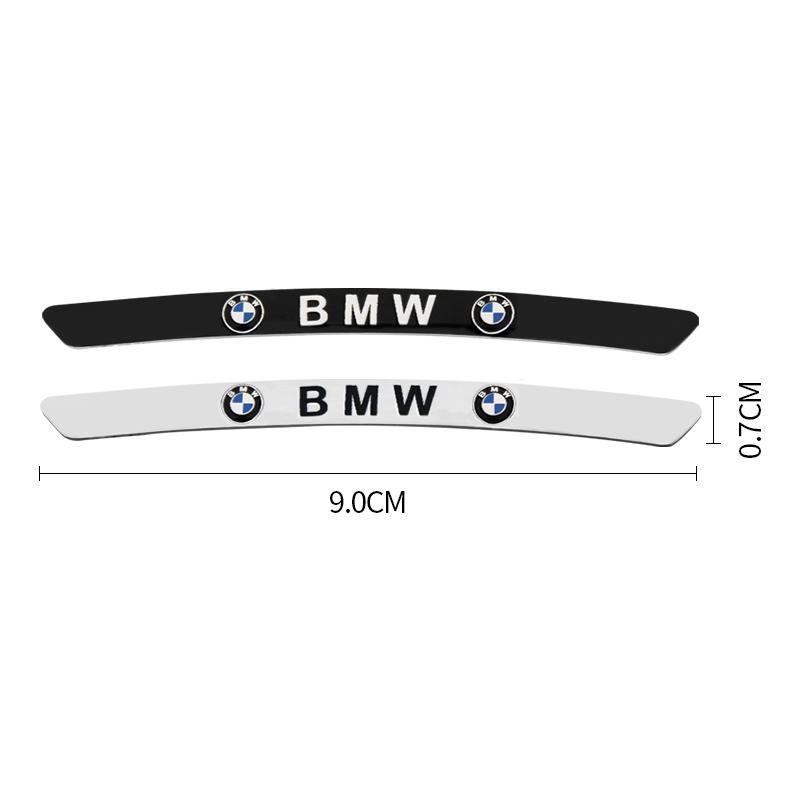 4Pcs Firm Paste Anti Fall Aluminum Alloy Wheel Hub Badge Anti Scratch Tire Rim Protective Logo Sticker Auto Body Refit For BMW