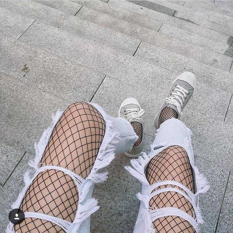 Sexy Fishnet Pantyhose Women Mesh Tights Hollow Out Fish Net,Party Hosiery Lady Stockings,Sex Female Elastic Lingerie Stocking #