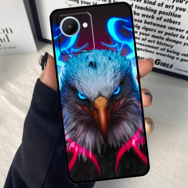 Чехол с изображением орла ястреба птицы животного для Realme GT7 Pro GT6 C67 C65 C63 C61 C55 C53 C51 C71 C75 10 11 12 13 14 15 Pro Plus