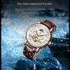 TEVISE New Temperament Thin Mechanical Watch Men's Calendar Large Dial Watch