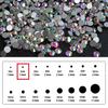 1Pack Mixed Size Flatback AB Nail Rhinestone Nail Art Decoration SS6-SS40Pack