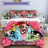 Powerpuff Girls Adventure Print 3Pcs Bedding Setduvet Cover With 2 Bedropillowcase Home Birthday Gift