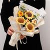 Woven Crochet Flower Bouquet Cotton Preserved Flower Quality Knitted Flower  Graduation Gifts