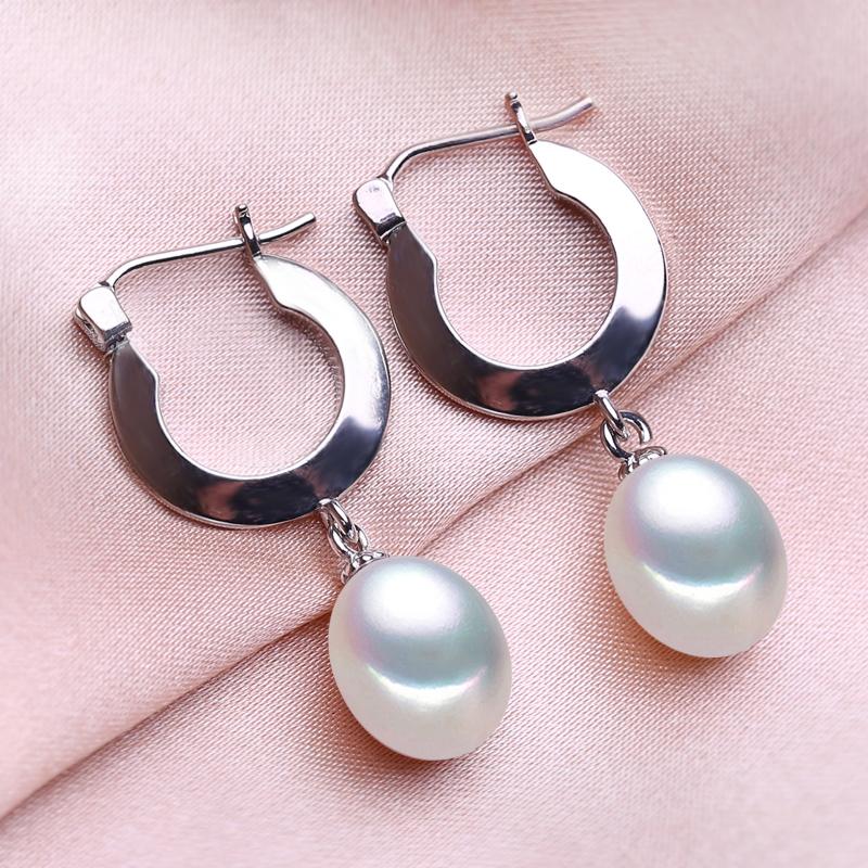 seniko 8-9 мм серьги из натурального пресноводного жемчуга, модные серьги-клипсы для женщин и девочек, подарок, длинные серьги