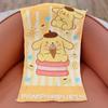1pc Sanrio Characters Beach Towel Set Polyester - Lightweight Quick Dry Soft Swimming Travel Towels, Cute Stripe Pattern, Unisex