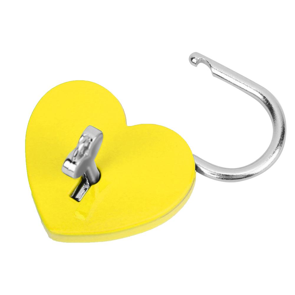 Металлический цветной изысканный навесной замок в форме сердца. Бытовые принадлежности для рукоделия с ключом 45x59мм