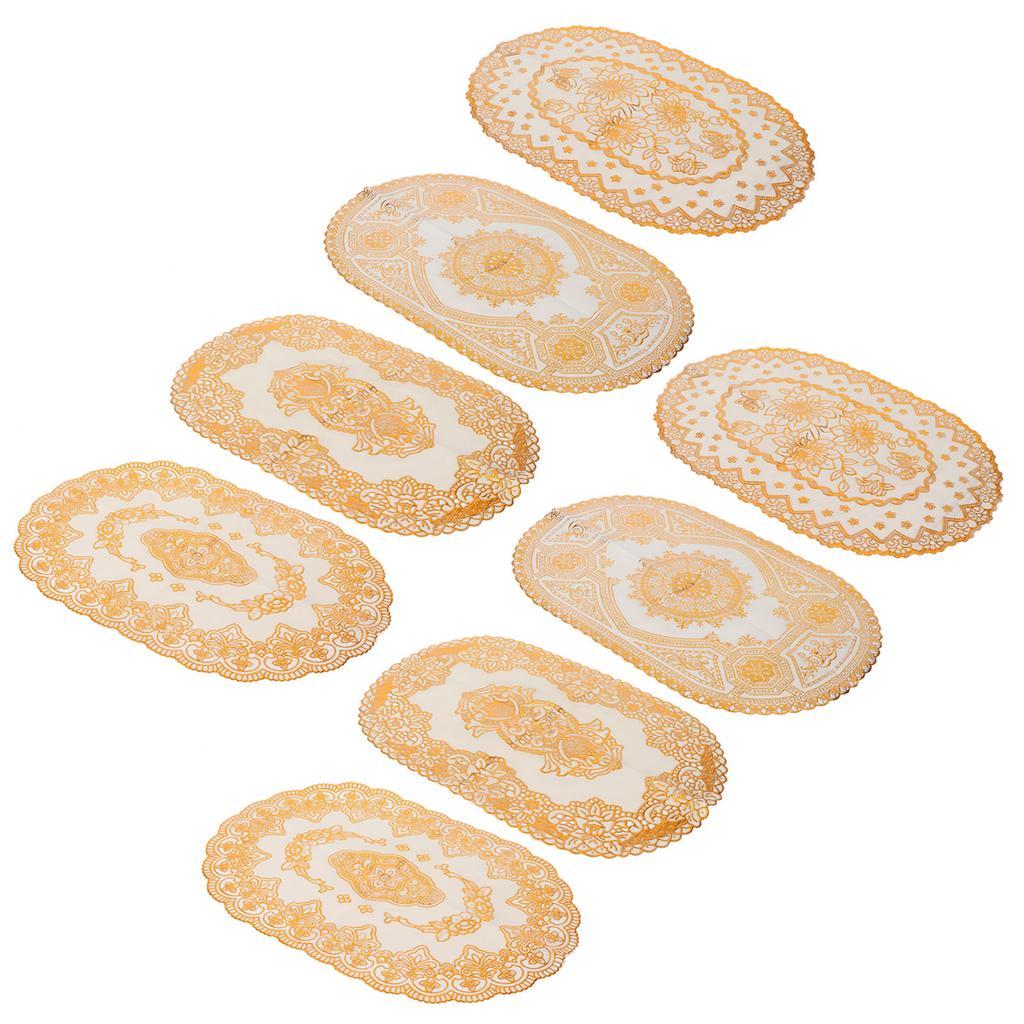 2 шт. ПВХ коврик для стола золотые подставки под чашки подставка для кухни ресторана свадебное украшение