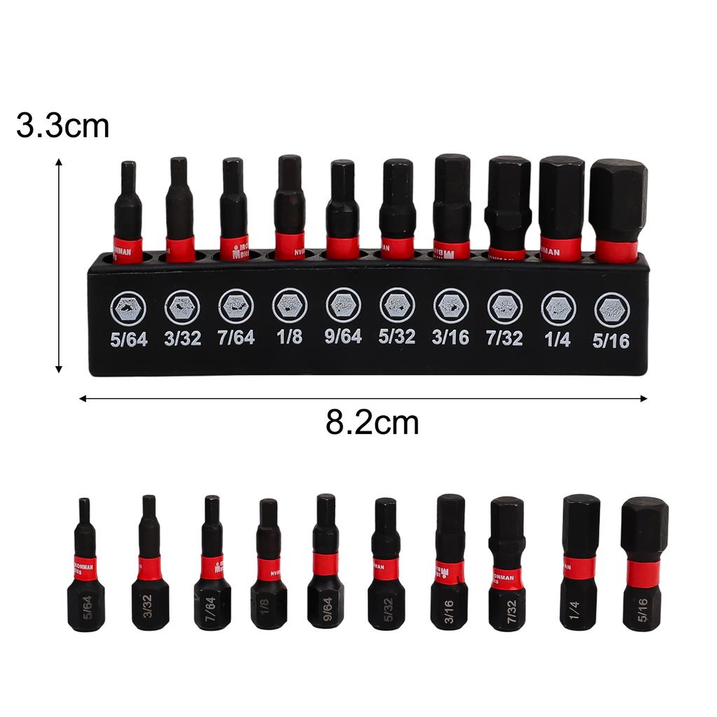 Impact Hex Head Metric Bits Set Alloy Steel Magnetic Torx Screwdriver Bit Extension Rod Drill Bits Power Drill Parts Accessories