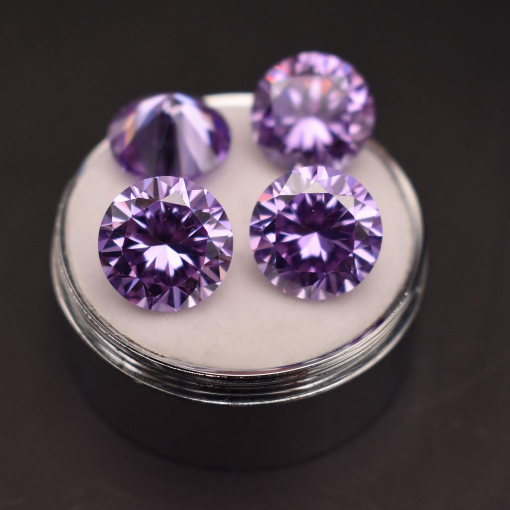 Round Brilliant Cut 5.0mm (0.5 Ct) To 8.0mm (2 Ct) D Color Moissanites Loose Stone Diamond Ring Jewelry Bracelet Material High Quality