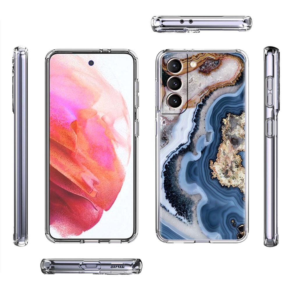 Прозрачный чехол для телефона Samsung Galaxy S21 Ultra S20 FE S10 Plus S9 S8 Note 20 10 Мягкий силиконовый чехол с роскошным мраморным узором