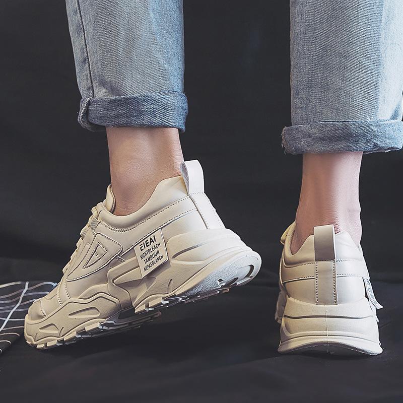 Мужская спортивная обувь, новая повседневная обувь, спортивная универсальная белая обувь, мужская кожаная обувь, модная обувь для папы, обувь для доски, мужская