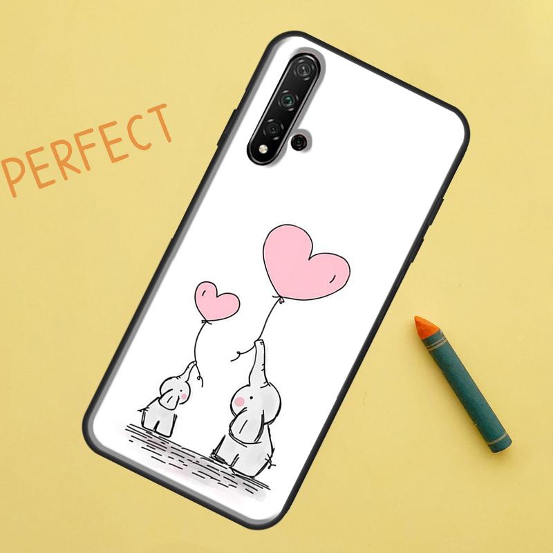 Cute Elephant For Huawei Nova 12s 11i 7i 8i 12i Y73 Y70 Y90 Y60 Y72 Y61 Y91 9 10 SE P40 Lite P30 Pro Case