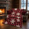 Mysterious Holiday Dorm Room Decor Halloween Patchwork Throw Blanket, 90s Vintage Plaid Tapestry with Ghost Pumpkin Bat, Cozy Indoor Party Space