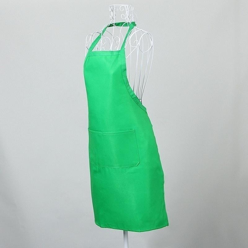 Apron with Pockets Thicken Cotton Polyester Blend Cooking Kitchen Restaurant