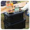 30 л 50 л 80 л алюминиевый сплав дорожный ящик для хранения черный ящик для хранения для кемпинга домашнего хозяйства автомобиля пикника путешествия кемпинга хранения на открытом воздухе