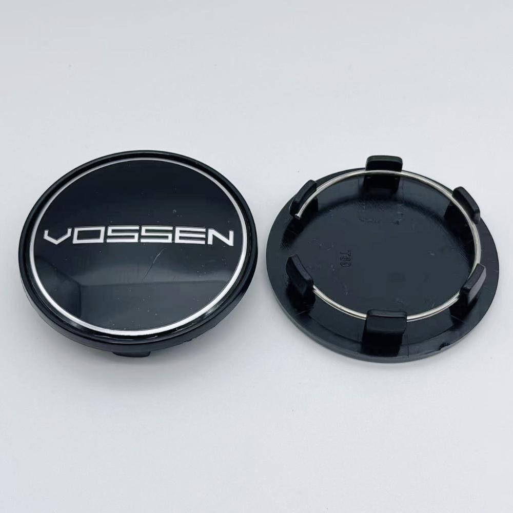 4pcs Vossen Logo Emblem Car Wheel Center Caps 69MM (56MM I.D) for Wheels Rim Hubcaps Hub Centre Cover Replace Car Accessories