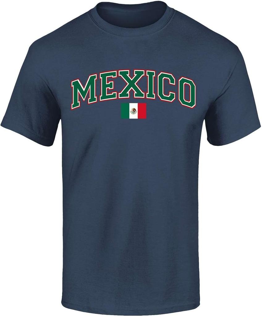 Vintage Mexico Mexican Flag Tshirt Summer Unisex Unisex Fashion Vintage Beach Vacation Cotton Graphic T Shirts Camisetas