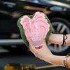 Роскошное полотенце из кораллового пуха: Ультрамягкое и впитывающее для кухни/ванной комнаты с дизайном в виде листьев и петлей для подвешивания