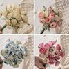 1 Bouquet Artificial Tea Bud Flower 18 Heads Non-withering Realistic No Watering