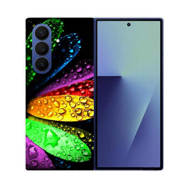 Прозрачный складной чехол для телефона Samsung Galaxy Z Fold 6 7 Прозрачная ударопрочная жесткая крышка из ПК для Samsung Z Fold7 Fold6 Чехол Capa