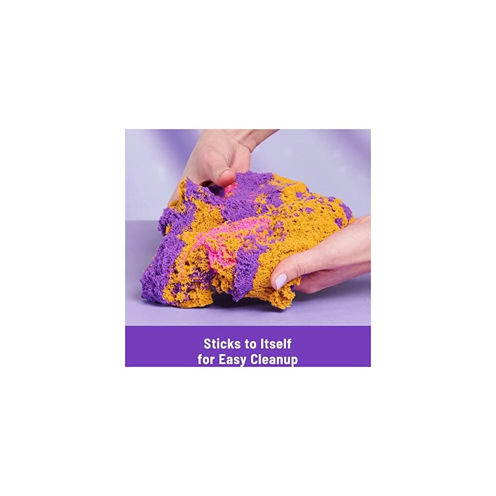 Kinetic Sand, Mermaid Crystal Playset, 481g of Play Sand, Gold Shimmer Sand, Storage and Tools, Sensory Toys for Kids Aged 3 and up