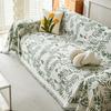 Universal Sectional Anti-cat Scratch Sofa Cover Soft Chenille Embroidered Sofa Towel Anti-slip Couch Cover for Living Room