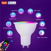 Светодиодная точечная лампа Tuya Lighting GU10 5 Вт с регулируемой яркостью, RGB-прожектор, луч 120°, цветовая температура 3000K-6500K (опция), направленный вниз светильник R16