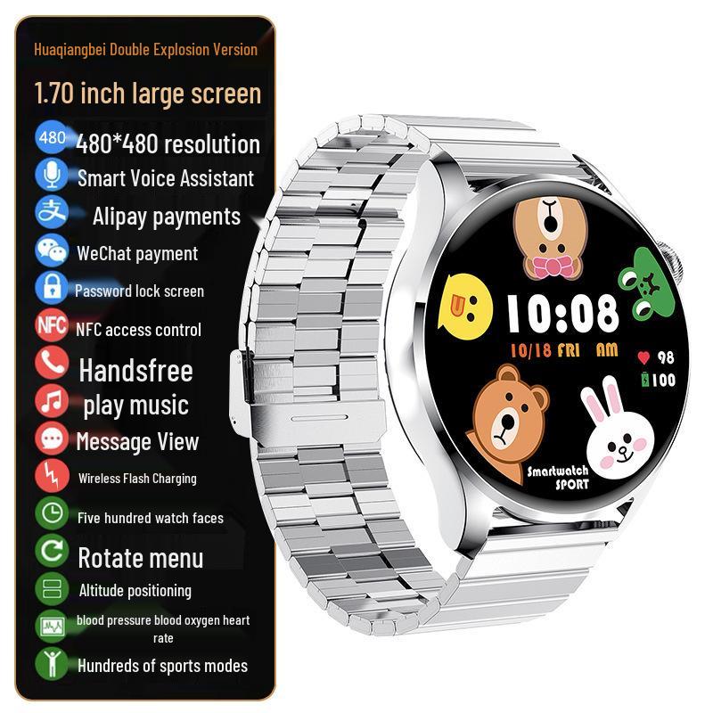 2025 NFC Bluetooth Звонок T05 Смарт-часы GT5Pro для мужчин и женщин