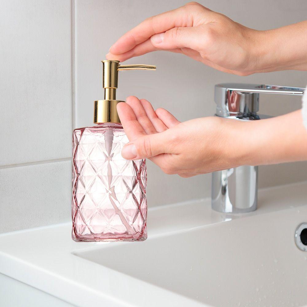 Стеклянный дозатор для мыла, бутылочный пресс, многоразовый контейнер для хранения, новые пустые бутылки