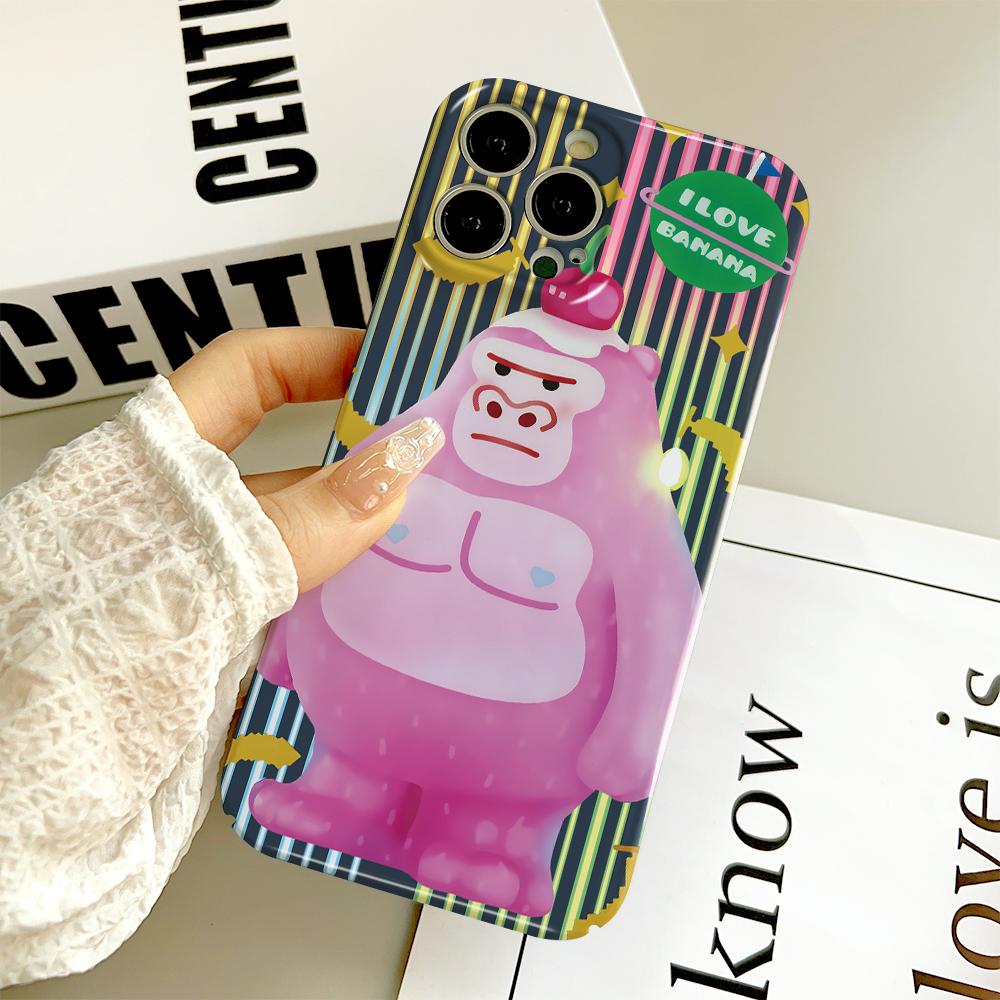 Универсальный чехол для телефона с пленкой и мультяшным модным дизайном, твердый чехол с полным покрытием, защитный чехол для камеры для iPhone, Samsung, Xiaomi, Poco, Redmi, Huawei, Honor