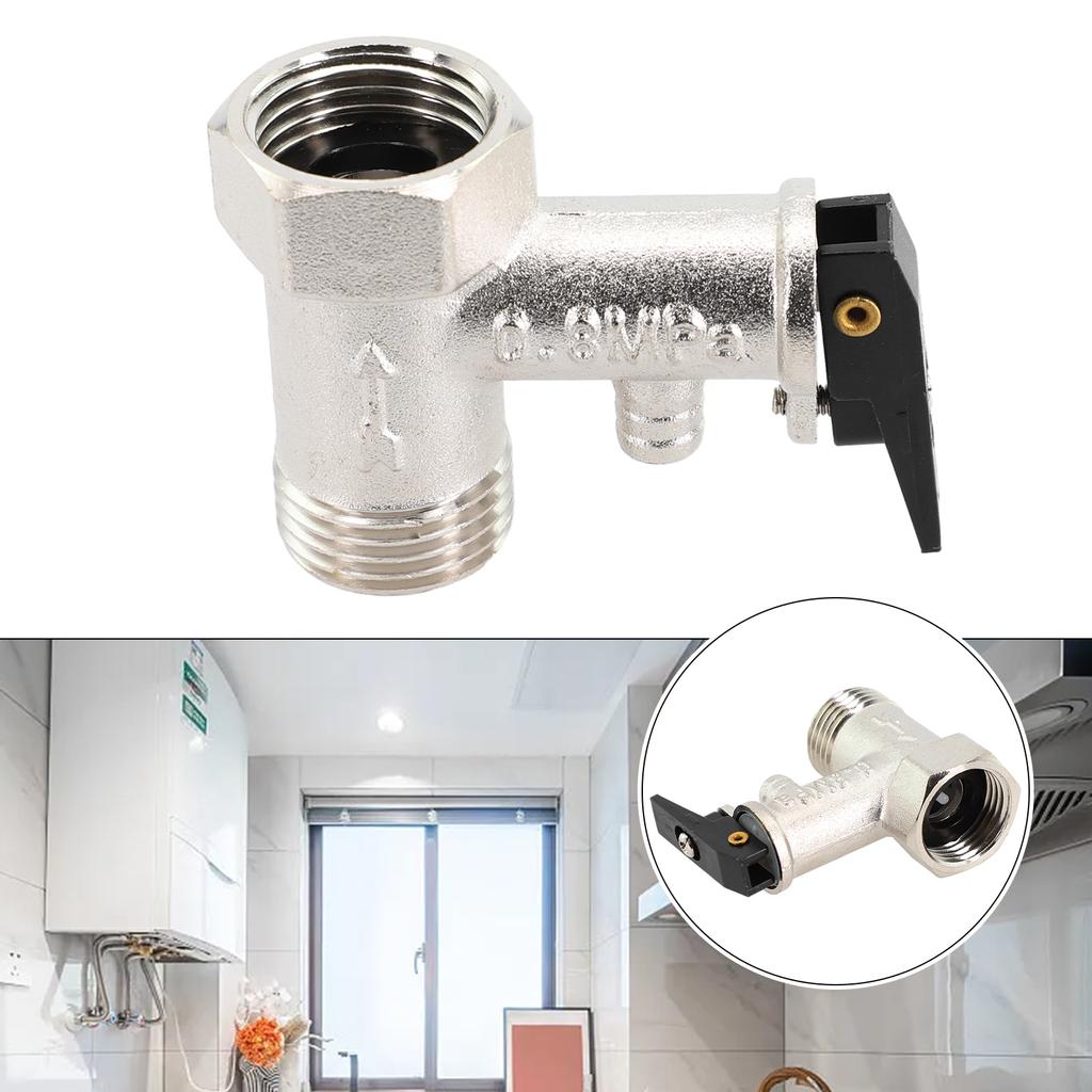 1/2 дюйма(DN15) Предохранительный клапан Электрический водонагреватель Обустройство дома