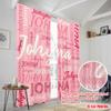 2pcs,2D Plane Printing Curtain Popular Johyna Montage Versatile Polyester Fabric (without Rod) Decorations Inside Perfect for