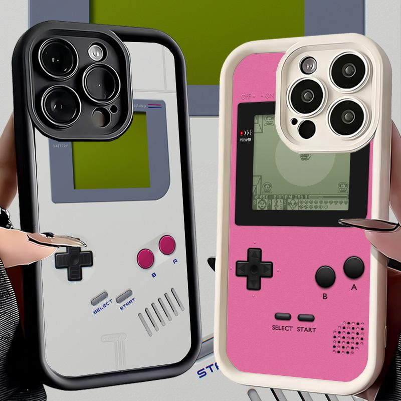 Phone Case for iPhone 17 Air 16E 15 16 Pro Max Game Console Trend Pattern Cover 14 Plus 13 12 Mini Soft Shell Silicone Fundas