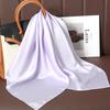 Luxury Brand 21Colors Solid Neck Tie Shawl Silk Square Scarf Women 70cm Hair Hand Wrist Headkercheif Hijab Bandana