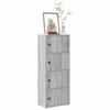 VidaXL Bookcase Sonoma Grey 40x24x102 Cm Engineered Wood, Bookshelf, Storage Rack, Book Support, 860378
