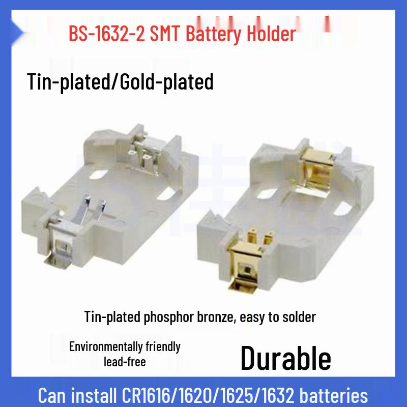 BS-1632 SN SMD SMT Держатель батарейки CR1632/LIR1632 Высокотемпературный