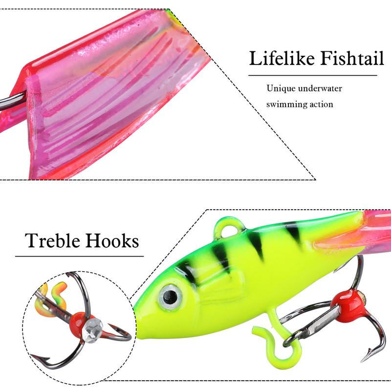 Рыболовные блесны для подледной рыбалки. 5 штук
