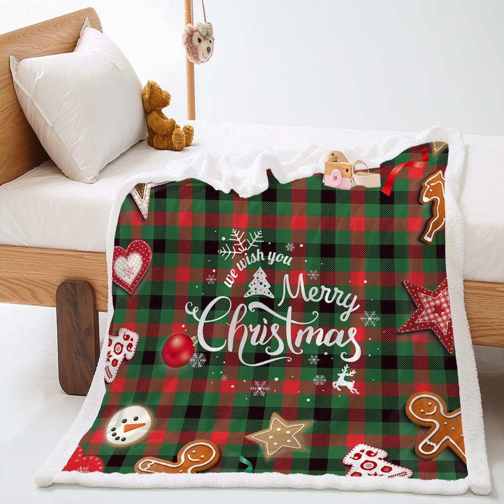 Santa Blanket Festive Lamb Wool Crystal Fleece Blanket Ebay Blanket Blanket