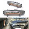 2x LED Front Bumper Fog Light Turn Signal For Ford Edge 2011 2012 2013 2014 SUV
